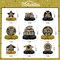 9PCS Graduation Party Decorations Class of 2026 Congrats Grad Table Centerpiece Congratulate Graduation Honeycomb Table Toppers for Graduation Party Supplies(Black)